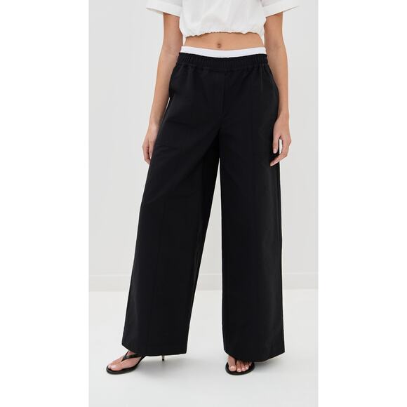 Simkhai Olly Double Waistband Pant in Black Multi L - Picture 1 of 6